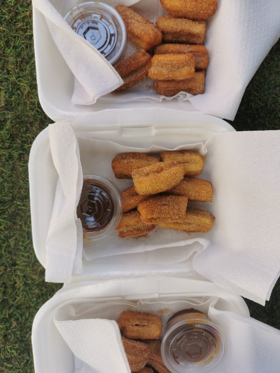 Churros Açúcar com canela+creme de leite